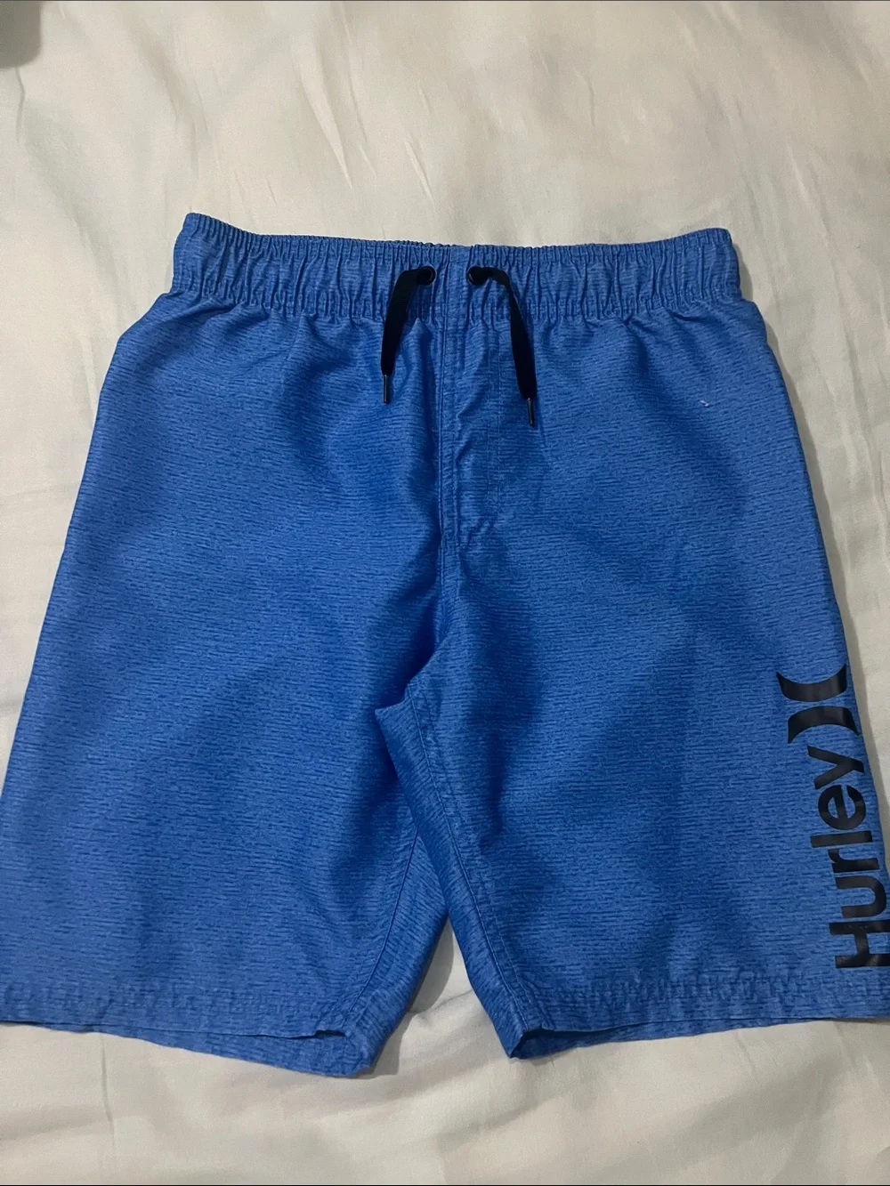 Hurley Royal Blue Swim Shorts with Black Drawstring Logo